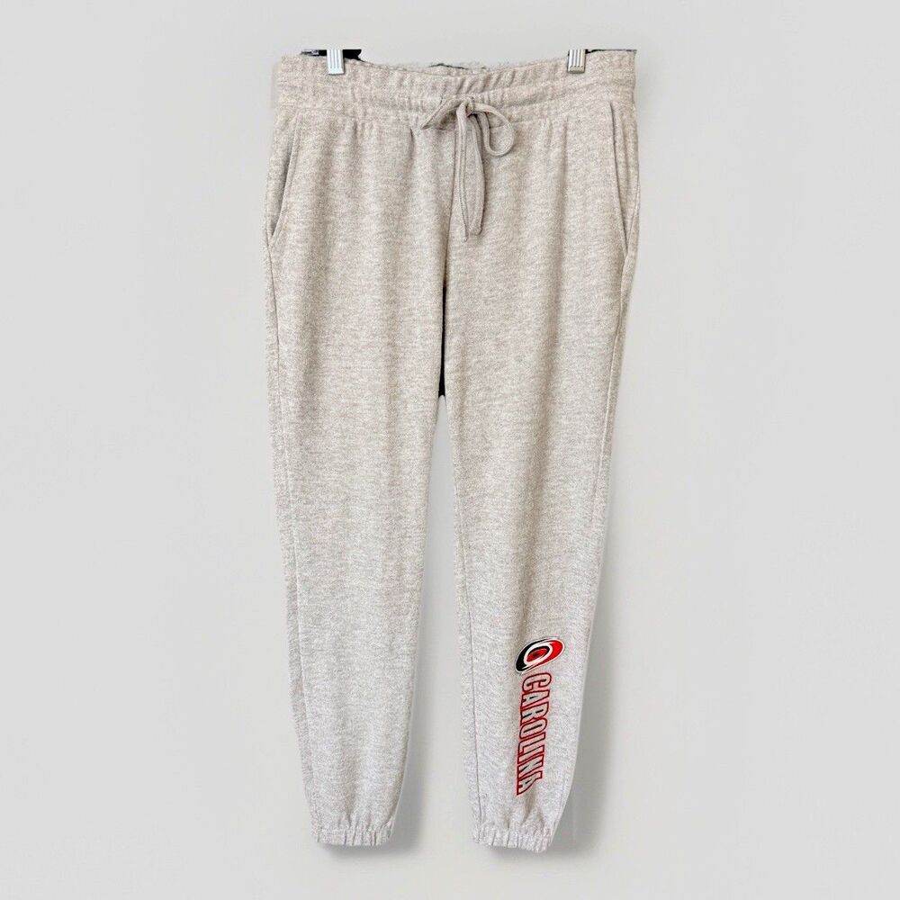 Carolina Hurricanes Small WEAR by Erin Andrews Gray Knit Jogger NHL Stanley Cup